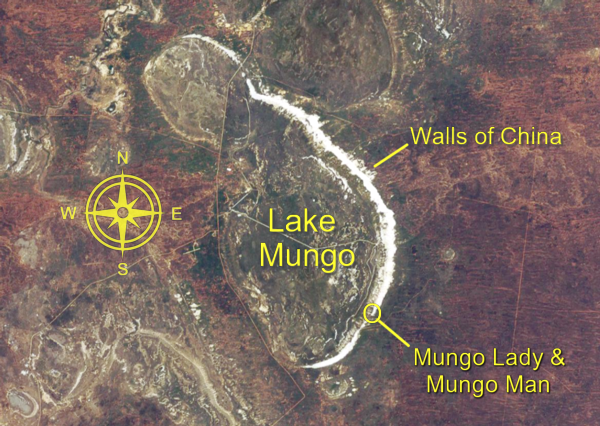 Lake Mungo — Satellite Image by Mapbox